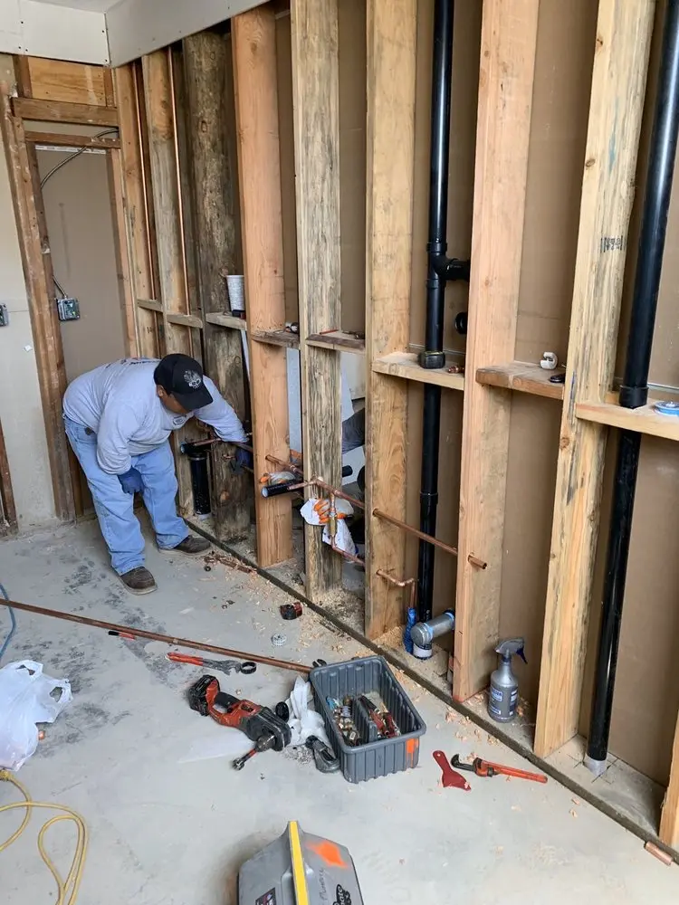 Commercial rough-in plumbing for Water Heater Replacement in Clarksville